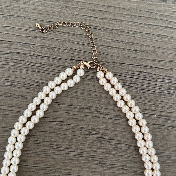 Pearl pink stone necklace - Picture 4 of 6